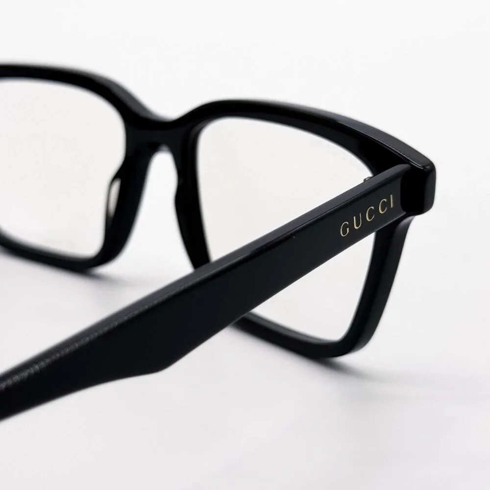 NEW GUCCI EYEGLASSES SQUARE BLACK MEN GUCCI GG0964S 001